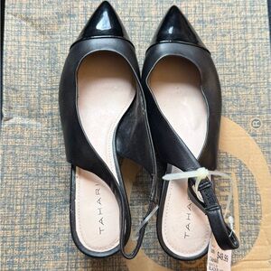 Tahari Black Pointed Toe Heels